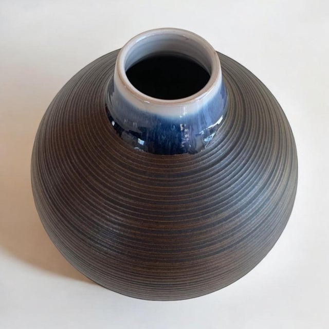 Ceramic Vintage Danish Ceramic Model B53 Vase by Jacob Bang for Hegnetslund, 1950s For Sale - Image 7 of 9