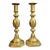 Antique Matching Pair Victorian "The Queen of Diamonds" Brass Candlesticks 11" Push Up Ejector c.1897 For Sale