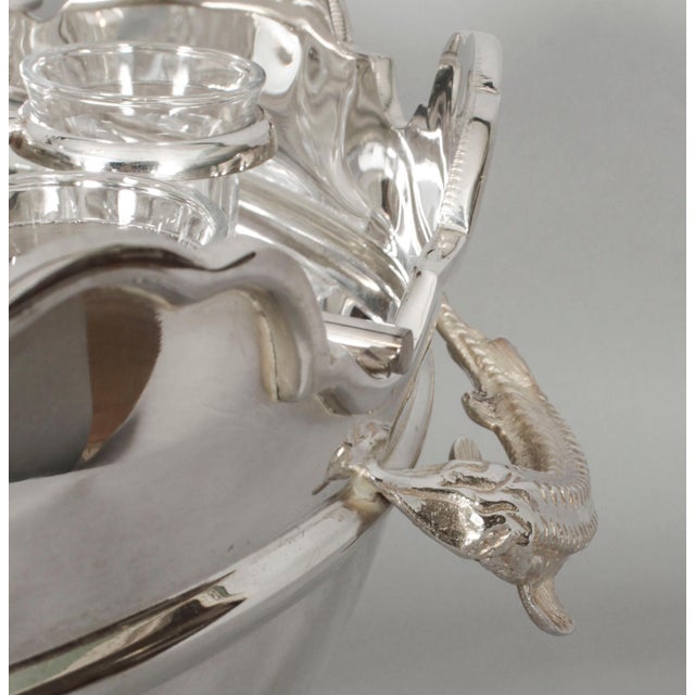 Gold Vintage Silver Plated Cooler, 1980s For Sale - Image 8 of 18