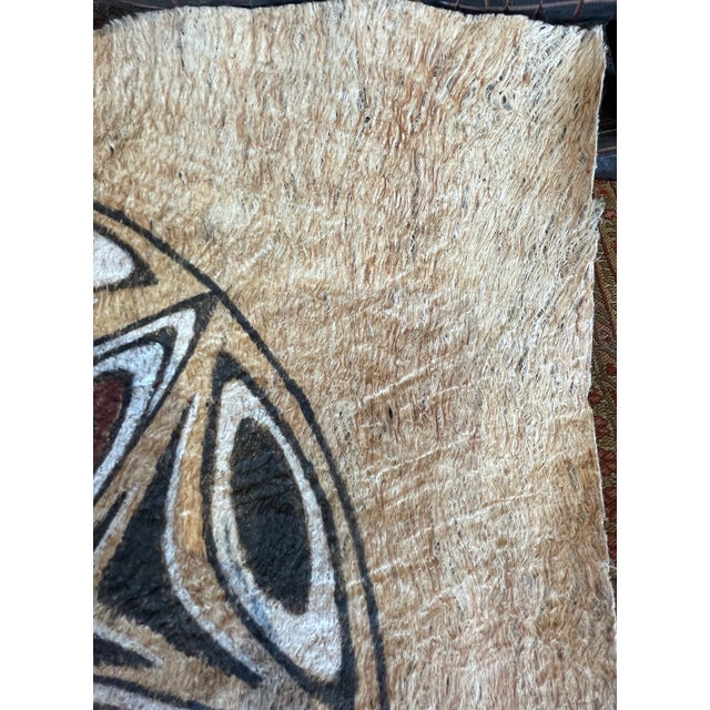 Textile Mid Century Tribal Tapa Cloth Papua New Guinea For Sale - Image 7 of 8