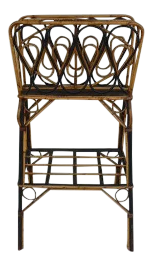 1920's Mid-Century Modern Ficks Reed Twisted Magazine Rack