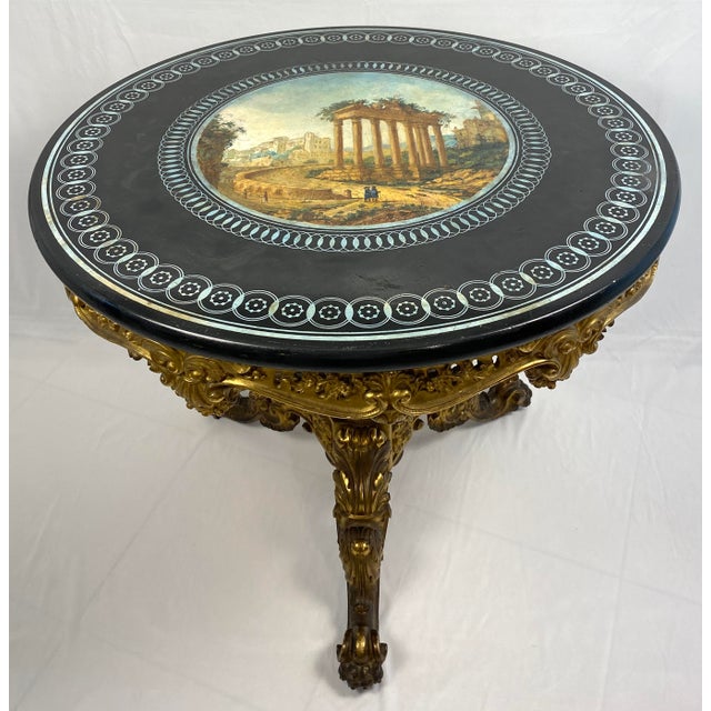 Wood 19th Century French Gueridon Table, Giltwood, Louis XV Style For Sale - Image 7 of 10