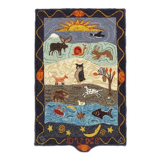 Pasargad DC Antique American Hook Rug For Sale