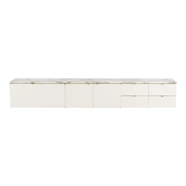 Florence Knoll Custom Wall-Mounted Cabinet by Knoll Associates For Sale