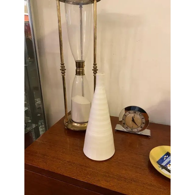 White 1980s Jonathan Adler Hand-Thrown Vase For Sale - Image 8 of 10