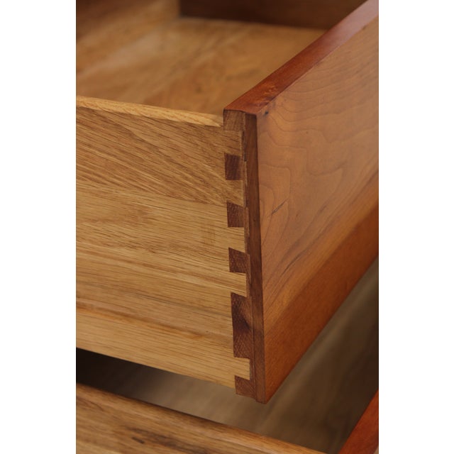 Stickley Cherry 21st Century Two Drawer Inlaid Nightstand For Sale In Philadelphia - Image 6 of 17
