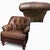 Traditional Some Chairs Fill a Space, This Pair of Vintage Classic Leather Chairs Command It. For Sale - Image 3 of 10