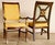 A handsome pair of Empire style armchairs with Directoire influences by Shelby Williams of Morristown, Tennessee, made in...