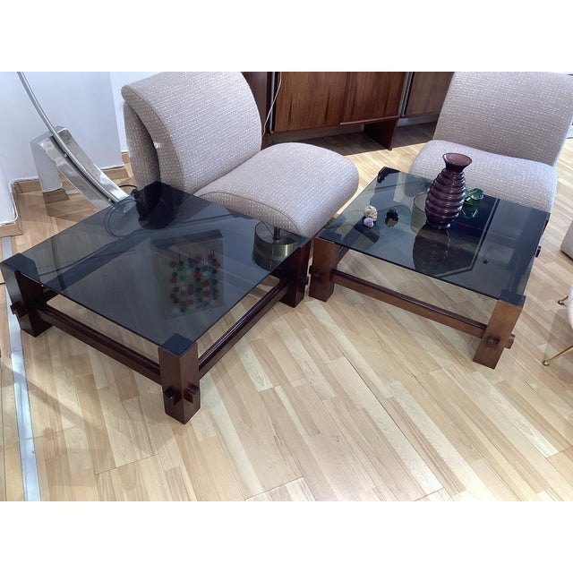Mid-Century Modern Model 2461 Coffee Tables in Wood from Fontana Arte, 1960s, Set of 2 For Sale - Image 3 of 11