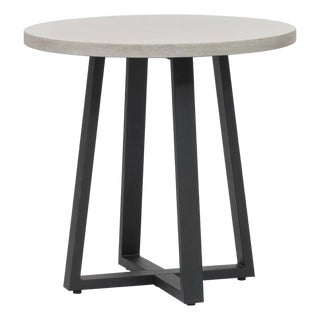 Concrete Table 32" Round Dining Table, Grey For Sale