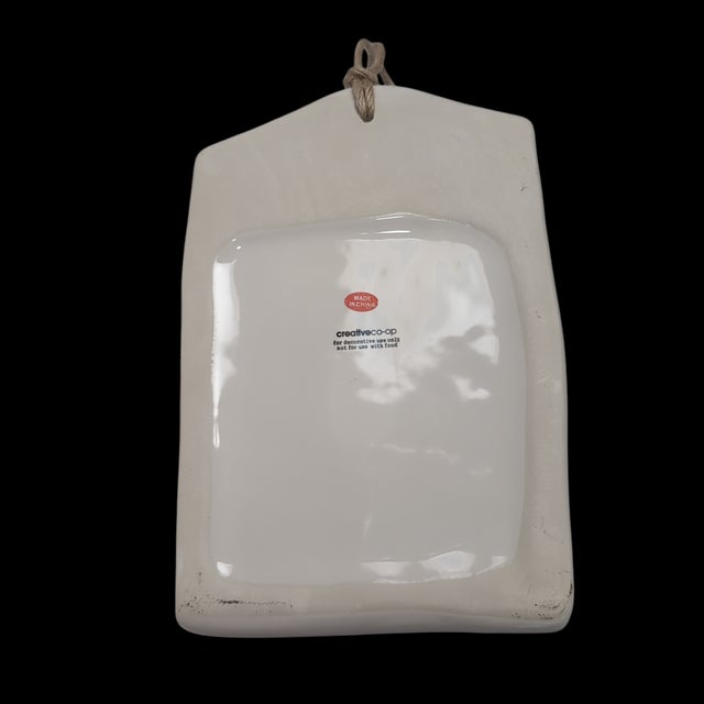 2020s Reindeer Wall Pockets Hanging Ceramic White Red Christmas Deer Antlers For Sale - Image 5 of 9