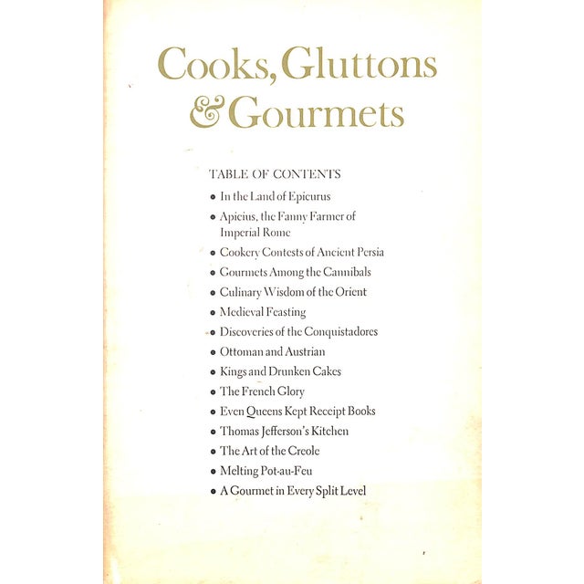 "Cooks, Gluttons & Gourmets: A History of Cookery" 1962 Wason, Betty For Sale - Image 4 of 9