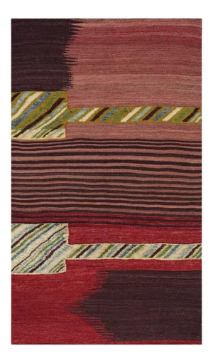 Handwoven Scandinavian Style Persian Kilim Area Rug - 3'8" × 6′5″