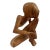Late 20th Century Carved Wooden Abstract Sculpture For Sale