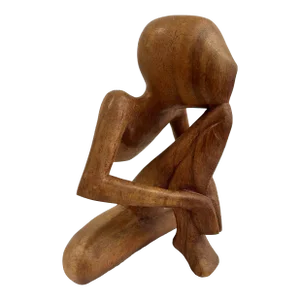 Late 20th Century Carved Wooden Abstract Sculpture