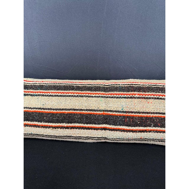 Contemporary Turkish Hemp Pillow Cushion Natural Beige Brown Cushion Cover 12"x46" For Sale - Image 3 of 4