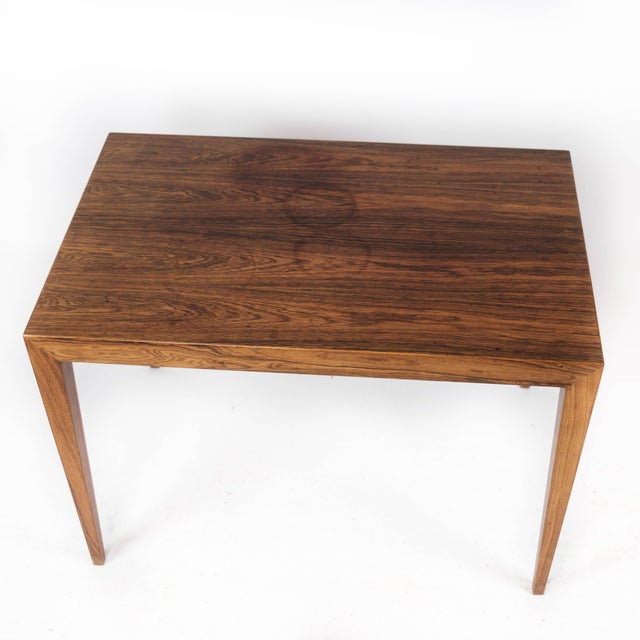 Rosewood Side Table by Severin Hansen for Haslev Furniture, 1960s For Sale - Image 3 of 11