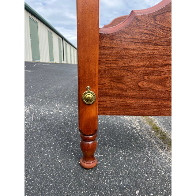 Queen SIze Broyhill Cherry Four Poster Bed Frame For Sale - Image 6 of 12