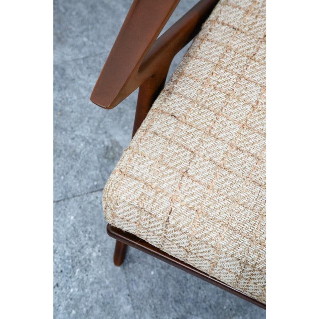 Mid Century Danish Modern Lounge Chairs Z Poul Jensen Selig Arm Selig Set Pair For Sale - Image 12 of 12