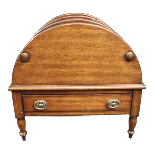 Sheraton Style Mahogany Magazine Rack
