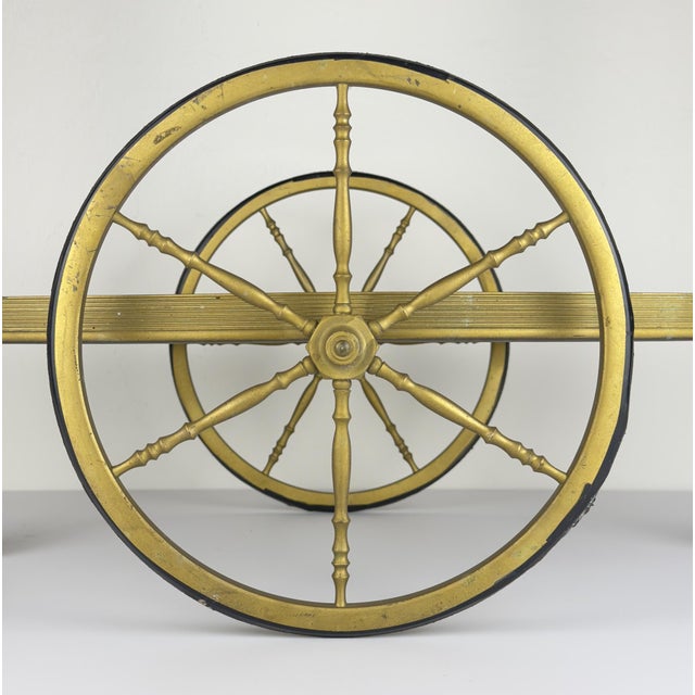 Mid-Century Modern Vintage Metal Bar Cart, Italy, 1950s For Sale - Image 3 of 18