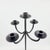 Metal Hand Forged Iron Floor Candelabra 48.5″ (123cm) Antique Copper Patina 3-Arm Wide Base Stable Candle Holder Rustic Decor For Sale - Image 7 of 9