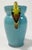 Vintage Turquoise Studio Pottery Pitcher With Parrott Handle For Sale In Kansas City - Image 6 of 10