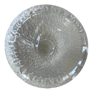 1990s Orrefors Crystal Bowl, Rock Pattern For Sale