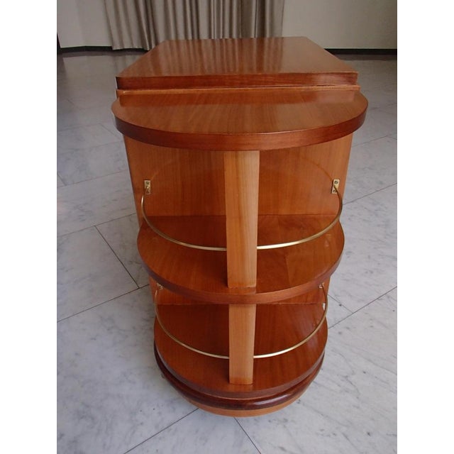 Art Deco Bar Wagon with Intarsia and Acrylic Glass Handle, 1930s For Sale - Image 17 of 18