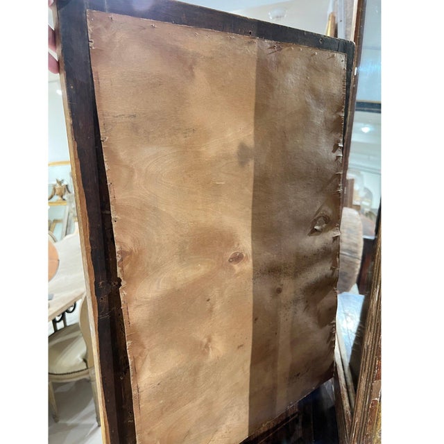 19th Century 19th Century French Louis XVI Small Giltwood Mirror For Sale - Image 5 of 5