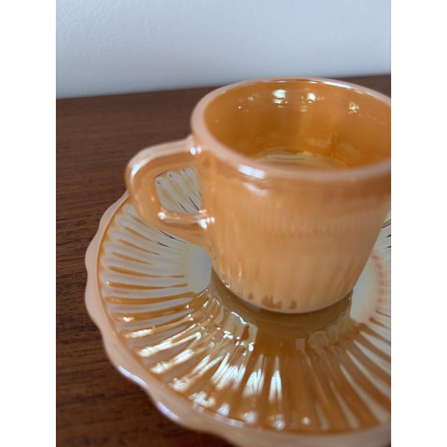 Charming vintage coffee set by Fire King for Anchor Hocking, in a stunning caramel orange hue typical of the 1970s. This...