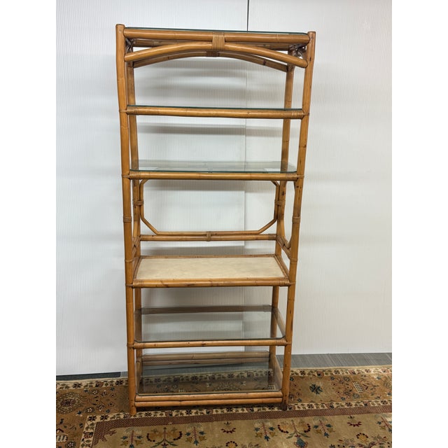 Design Plus Gallery presents a Bamboo Shelving Unit with Mid 20th Century Inspiration. This piece is made from lightweight...