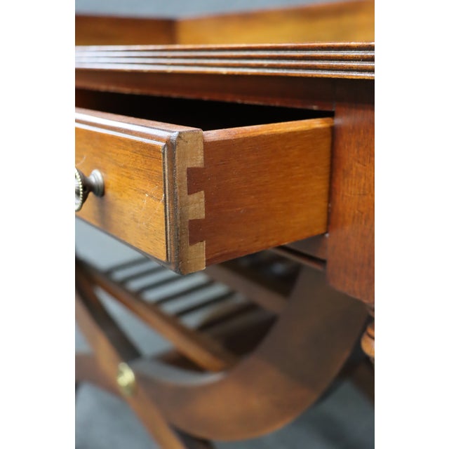 Wood Jasper Cabinet Co. Mahogany Campaign Style Bar Server For Sale - Image 7 of 11