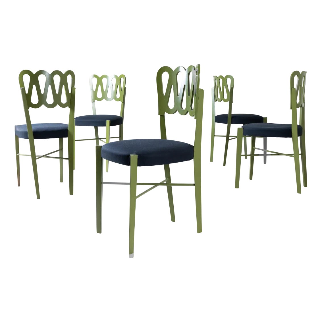 Model 969 Chairs by Gio Ponti for Montina, 1969, Set of 5 | Chairish
