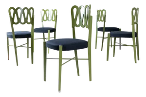 Model 969 Chairs by Gio Ponti for Montina, 1969, Set of 5