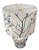Vintage Italian Hand-Painted Blue & White Ceramic Bird Table Lamp For Sale - Image 4 of 12