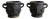 Early Swedish Modern Cast Iron Bacchus Urn Planters by Folke Bensow for Näfveqvarns Bruk, 1930s, Set of 2 For Sale