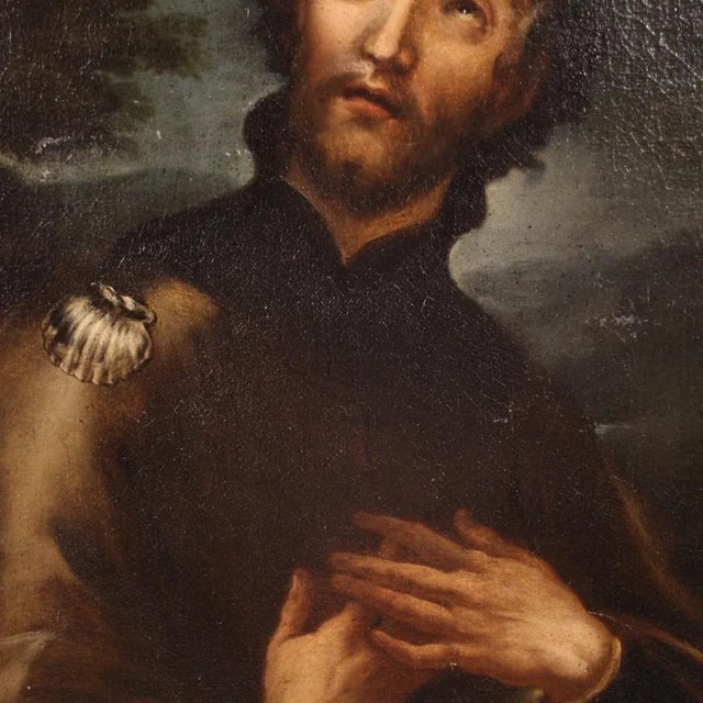 Italian Artist, Saint Roch, 1680, Oil on Canvas For Sale - Image 12 of 16