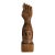 Mid Century Carved Wooden Figa Fist Sculpture For Sale