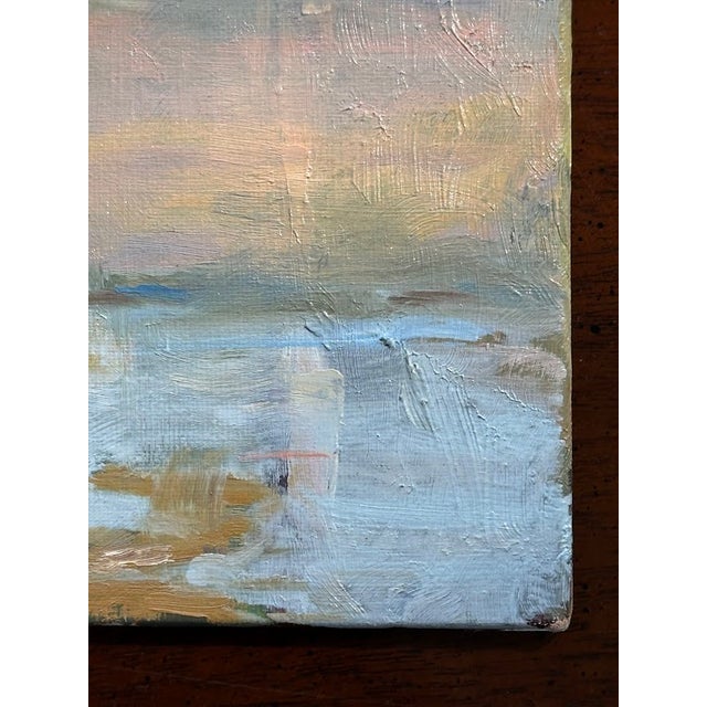 Coastal Original Oil on Board For Sale - Image 3 of 4