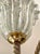 White Italian Chandelier with Iridescent Murano Glass Flowers, 1980 For Sale - Image 8 of 14