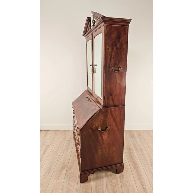 Late 18th Century George III Secretary Bookcase, England, 18th Century For Sale - Image 5 of 9