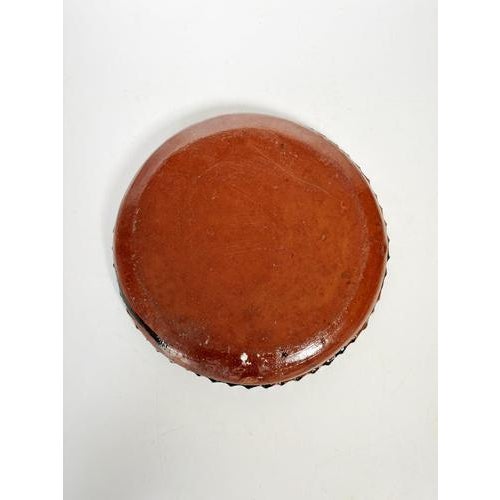 Ceramic Green Glazed Terracotta Plate, France, 1960s For Sale - Image 7 of 9