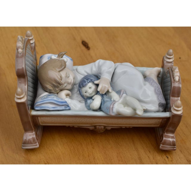 Lladro Porcelain Figurine #5717 Rock a Bye Baby Vintage Retired For Sale - Image 10 of 16