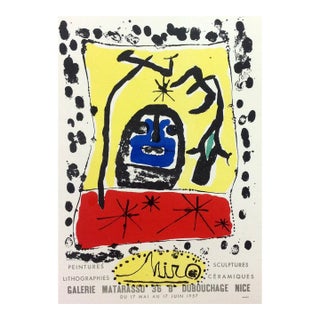 Joan Miro Lithograph Expo 1957 Art in Posters 1959 For Sale