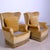 Set of Highback Armchairs in Beige Velvet with Wooden Legs, 1970s For Sale - Image 18 of 18