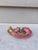 French Country Majolica Pink Daisy Candelstick Delphin Massier Circa 1890 For Sale - Image 3 of 7