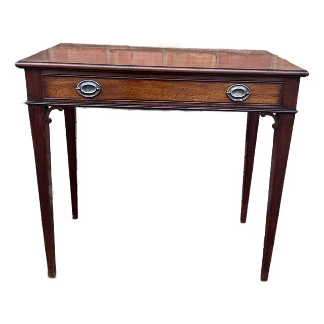 19th Century English One Drawer Side Table For Sale