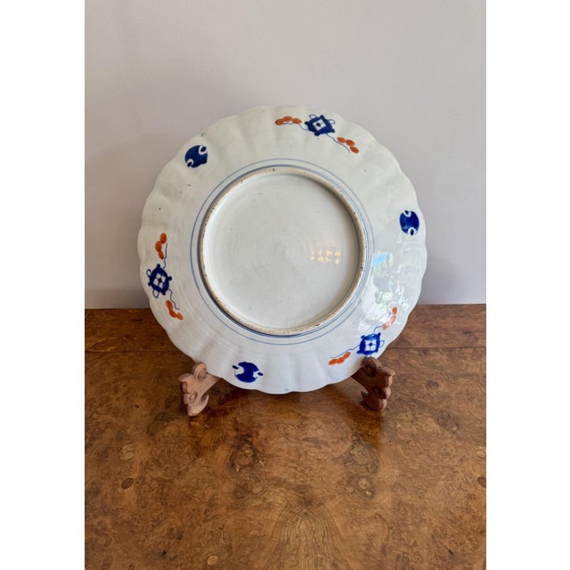 Large Antique Japanese Imari Plate, 1900 For Sale - Image 3 of 6