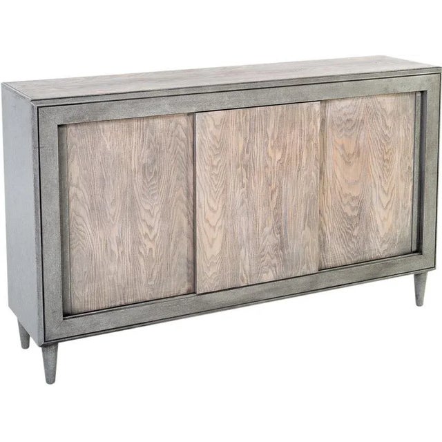 Sarreid Ltd. Sarreid Contemporary Gray Black Buffet Sideboard For Sale - Image 4 of 4
